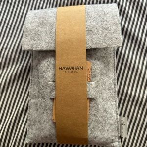 Hawaiian Airlines first class amenities kit
